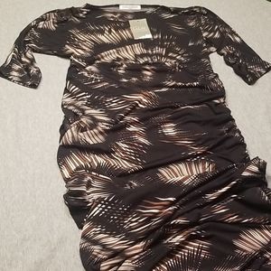 Size L Lilac Clothing Ruched Form Fit Maxi Dress